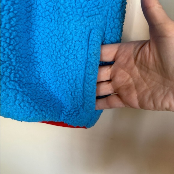 MARVEL Sherpa Reversible Jacket Coat Blue Hooded Boys Size 6 Hulk Spider-Man - Picture 6 of 9